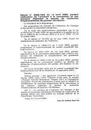 Décret n° 2006-1022 du 13 avril 2006 | 