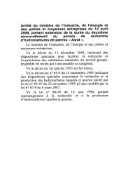 Arrêté du ministre de l'industrie, de l'énergie et des petites et moyennes entreprises du 12 avril 2006 | 