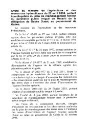 Arrêté du ministre de l'agriculture et des ressources hydauliques du 22 avril 2006 | 