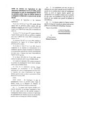 Arrêté du ministre de l'agriculture et des ressources hydauliques du 22 avril 2006 | 