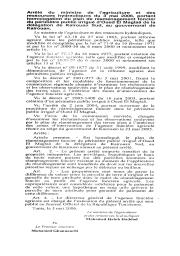 Arrêté du ministre de l'agriculture et des ressources hydauliques du 3 mai 2006 | 