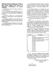 Arrêté du ministre de l'industrie, de l'énergie et des petites et moyennes entreprises du 16 mai 2006 | 