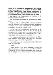 Arrêté de la ministre de l'équipement et de l'aménagement du territoire du 6 mars 2007 | 
