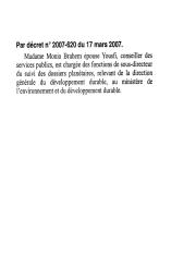 Décret n° 2007-617 du 17 mars 2007. | 