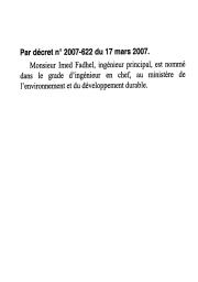 Décret n° 2007-622 du 17 mars 2007. | 