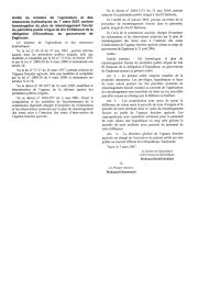 Arrêté du ministre de l'agriculture et des ressources hydrauliques du 7 mars 2007 | 