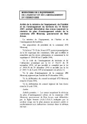 Arrêté de la ministre de l’équipement, de l’habitat et de l’aménagement du territoire du 19 février 2007 | 