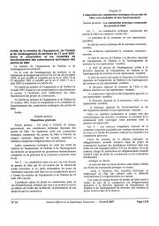 Arrêté de la ministre de l'équipement, de l'habitat et de l'aménagement du territoire du 17 avril 2007 | 