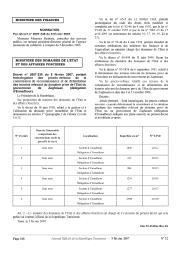 Décret n° 2007-236 du 5 février 2007, | 