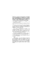 Arrêté de la ministre de l’équipement, de l’habitat et de l’aménagement du territoire du 9 janvier 2007, | 