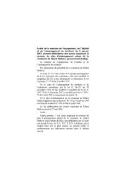 Arrêté de la ministre de l’équipement, de l’habitat et de l’aménagement du territoire du 9 janvier 2007, | 