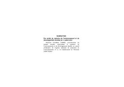 arrêté du ministre de l’environnement et du développement durable du 13 juillet 2007. | 