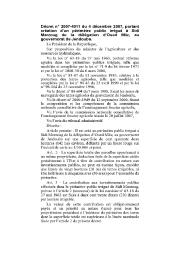 Décret n° 2007-4011 du 4 décembre 2007 | 