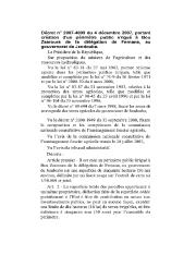 Décret n° 2007-4009 du 4 décembre 2007 | 