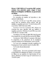 Décret n° 2007-3036 du 27 novembre 2007 | 