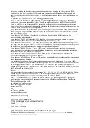 Arrêté du ministre de l'environnement et du développement durable du 24 novembre 2009 | 