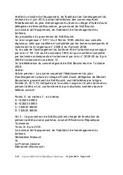 Arrêté du ministre de l'équipement, de l'habitat et de l'aménagement du territoire du 4 juin 2010 | 
