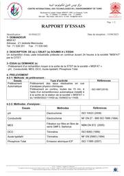 RAPPORT D'ESSAIS Misfat : Septembre 2023 | 